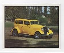 Sanitarium NZ Card. Hot Rods & Custom Cars #08 Old Gold 1933 Ford Sedan