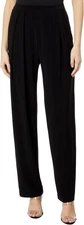 Norma Kamali Women's Tapered Pleated Trouser Small, Black
