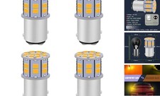 LED Bulb Super Bright 2357 BAY15D 7528 2057 LED Bulbs for 1157 Amber Yellow