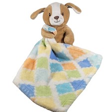 Costco Little Miracles Dog Baby Security Blanket Lovey Multicolor 11x11" Stuffy