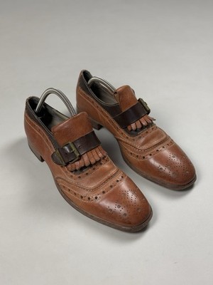 MOMA Herren Avantgarde Single Monk Leder Klassische Schuhe Größe 41 / US 8