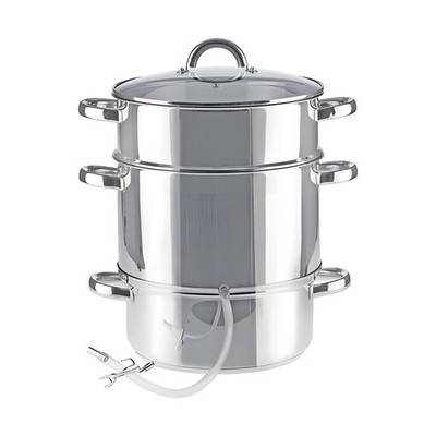 ELO Safti Entsafter 7 Liter mit Glasdeckel Durchmesser 25 cm Induktionsfähig neu