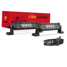 LED Light Bar 40,000LM 2PCS, 2026 New Japanese Chips, Spot Flood Combo 7 Inch