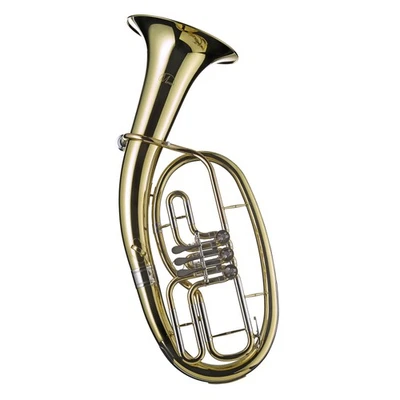 MONZANI MZBR-1211L Bb-Tenorhorn, Messingkorpus, Goldmessing Mundrohr, 3 Ventile, 13mm