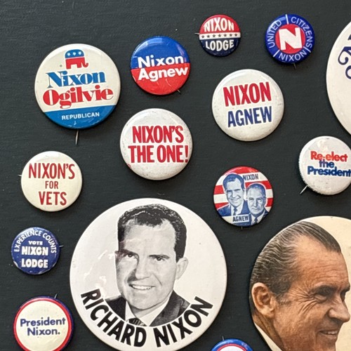 32 Different President Richard Nixon Buttons Pins 1960 1968 1972 Lodge Agnew - Picture 2 of 5