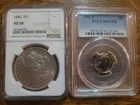 Collector's Lot: 1886 Morgan Silver Dollar AU58 & 1996 Roosevelt Dime MS67FB