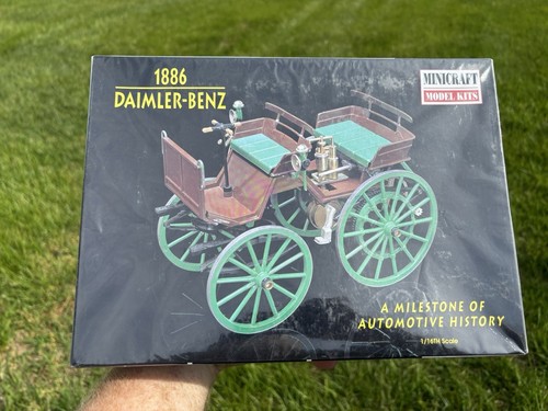 Vintage *Sealed* Minicraft, 1886 Daimler-Benz, Plastic Model, 1/16 Scale