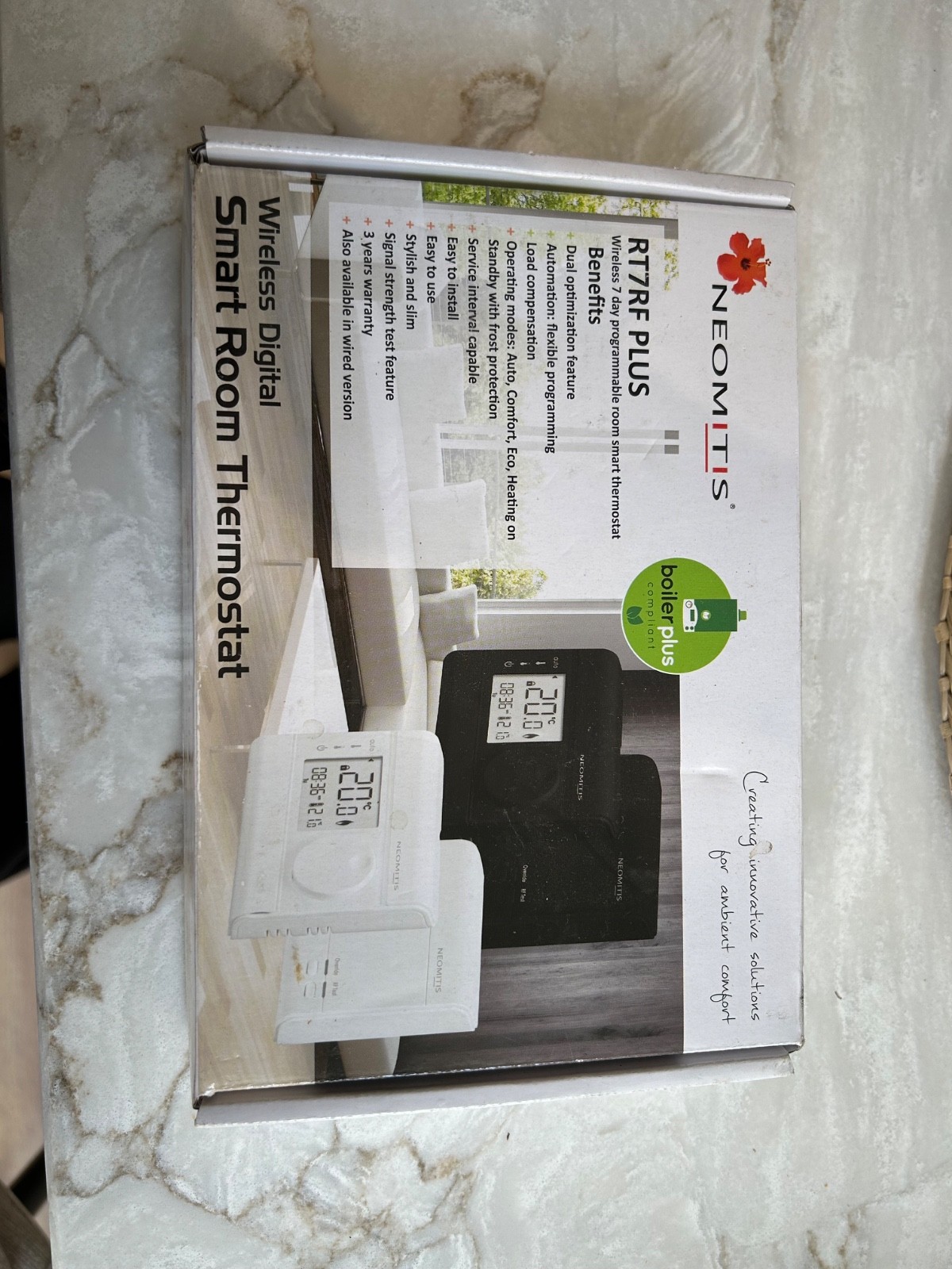 NEOMITIS RT7RFPLUS 7 Day Programmable Digital Room Thermostat - White