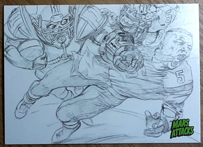 2015 Mars Attack's Occupation Concept Card 6 BLOOD BOWL.