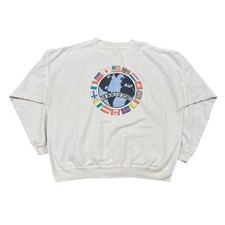 Vtg 90s Puma World Of Sports Crewneck Sweatshirt White, Large