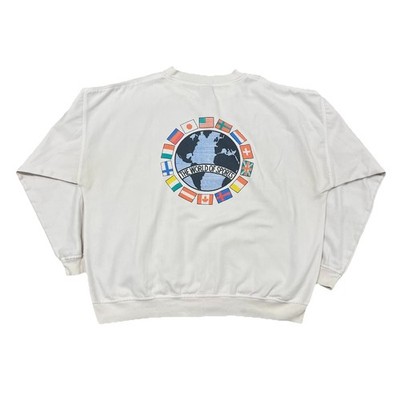 Vtg 90s Puma World Of Sports Crewneck Sweatshirt White, Large