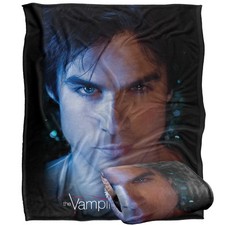 Vampire Diaries Damon Somerhalder Licensed  Throw Blanket 152 x 127 cm