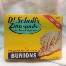 Dr Scholl's Zino-Pads Bunions No. K22 Good Housekeeping USA New Vintage 1970s