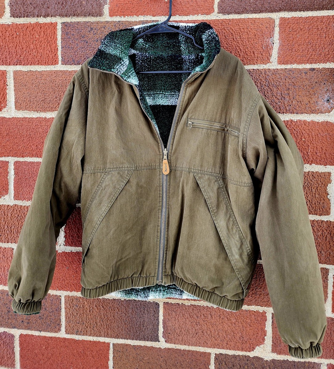 ジャケット・アウター 00s WOOLRICH velor B-3 flight jacket XL VTG Woolrich Bomber Jacket Mens M Reversible Sherpa Lining | eBay