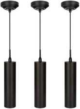 Black Pendant Light, LED Modern Pendant Light Fixture for Kitchen Island, Ind...