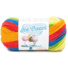 Lion Brand Ice Cream Yarn-Hokey Pokey - 3 Pack