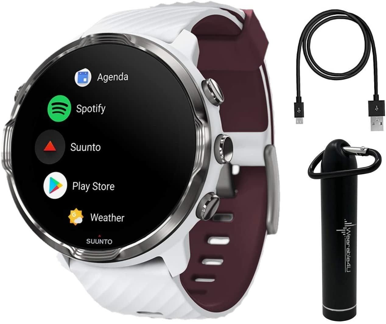 Suunto 7 GPS Smartwatch - White Burgundy | BIKE24