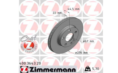 2x ZIMMERMANN Bremsscheibe 400364320 für Mercedes-benz online 