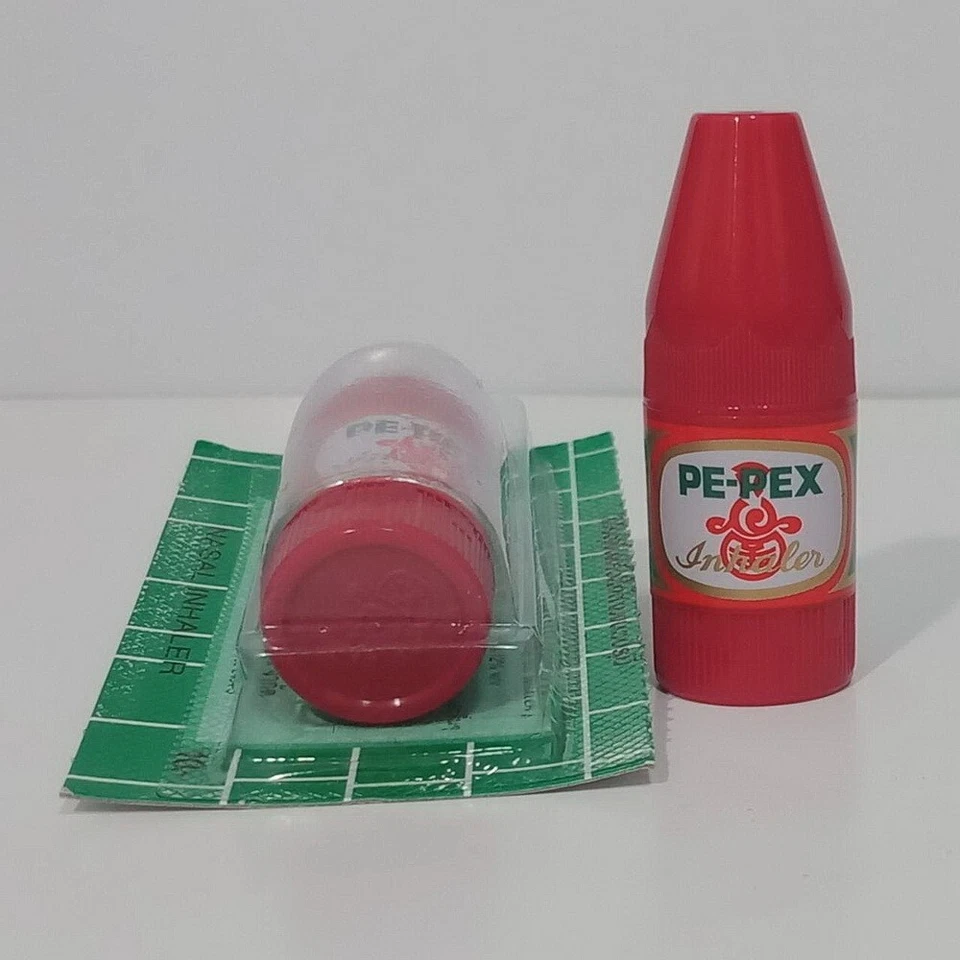 6x INHALADOR PE-PEX alivia los síntomas del resfriado. Bornol de mentol refrescante para mareos Foto 2 de 4