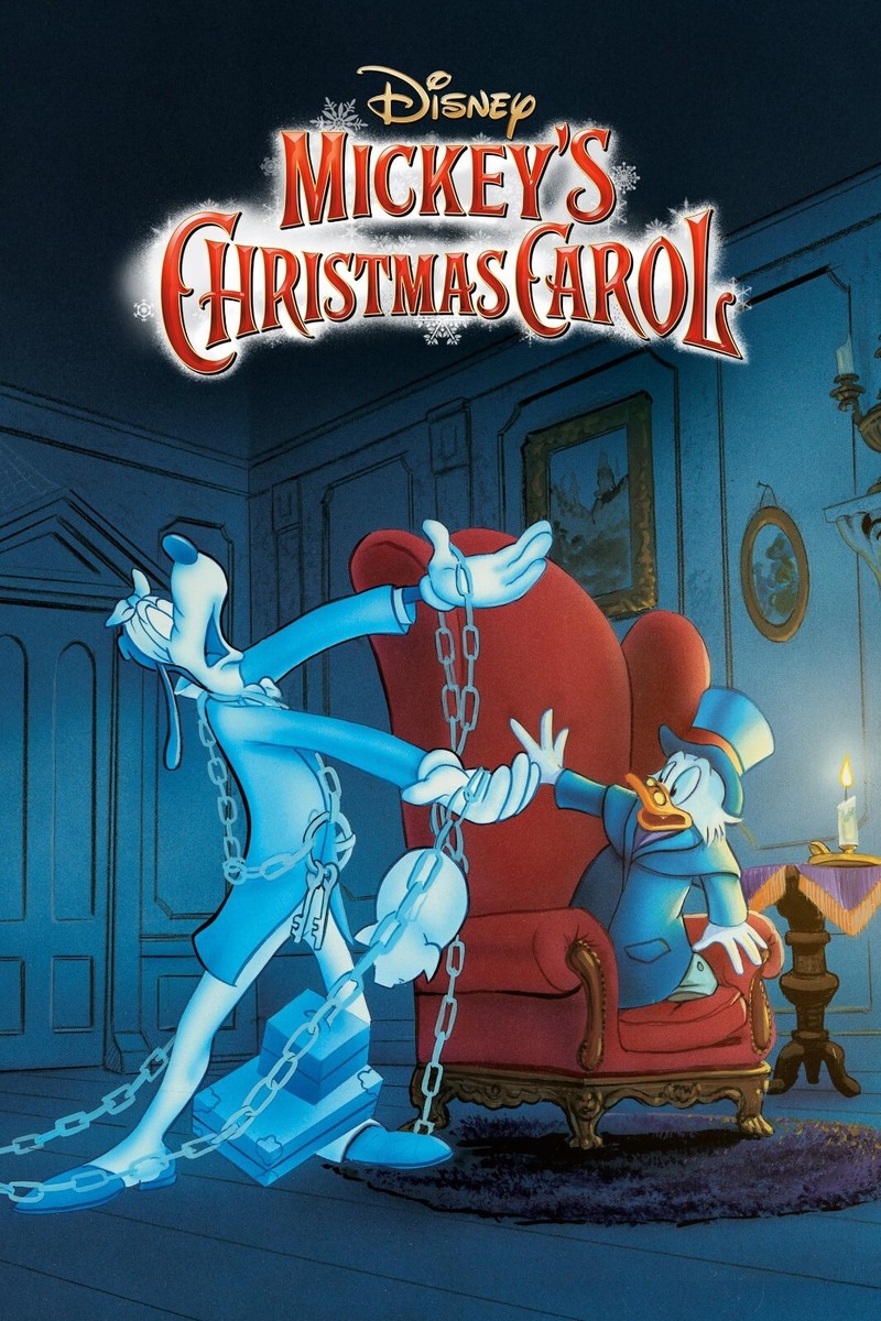ミッキーのクリスマスキャロルと救助隊　USオリジナル映画ポスター 1983 Mickeys A Christmas Carol Movie Poster 11X17 Scrooge McDuck