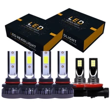 For Toyota Matrix 2009-2013 LED Headlight High Low Beam Fog Light Bulbs CSP Kit