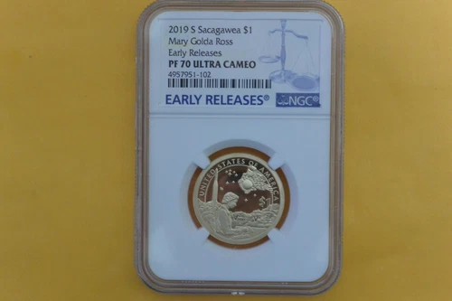 2019 S Sacagawea $1 Mary Golda Ross NGC PF70 Ultra Cameo EARLY RELEASES