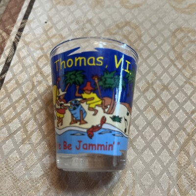 St. Thomas VI  We Be Jammin   Colorful Party Shot Glass