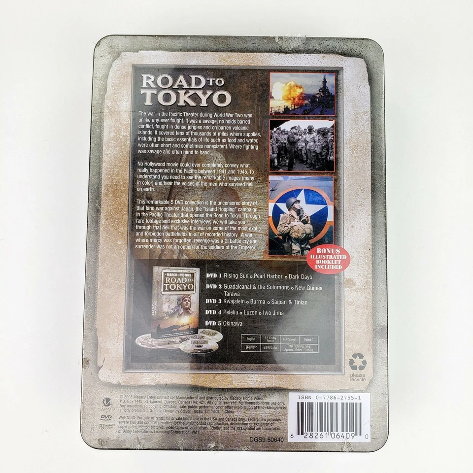 Road to Tokyo March To Victory DVD 5 Disc Collectors Edition Tin Case - Image 2 of 3