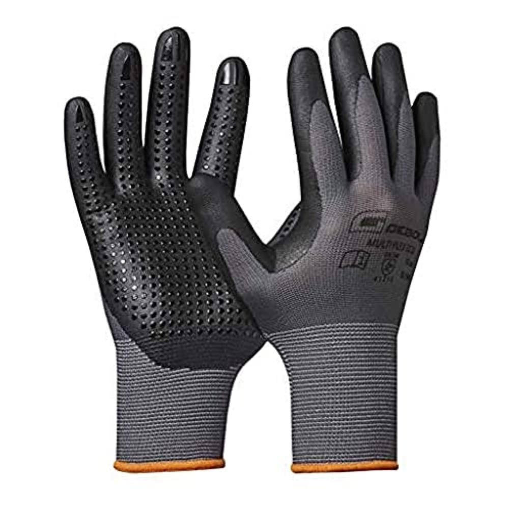 Gebol Multi Flex Eco | Guanti da lavoro con gommini | Guanti in nitrile per una