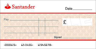 santander cheque