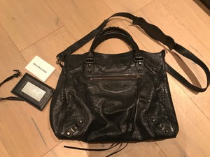 balenciaga backpack leather