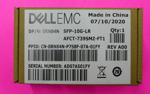 NEW Dell SFP-10G-LR 1310NM 10KM SFP+ 10Gbase-LR Transceiver RN84N - Picture 3 of 4