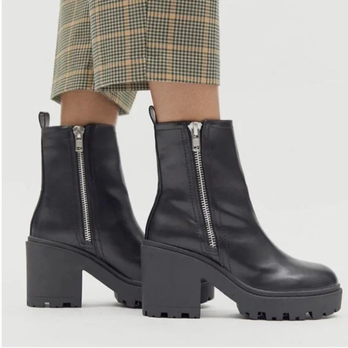 Urban outfitters black ankle boots cheap