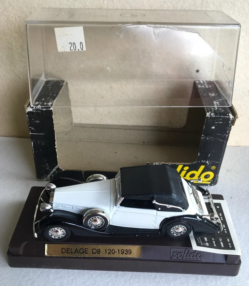 Solido Age d'Or Delage D8 120 1939 1/43ème - Photo 3/4