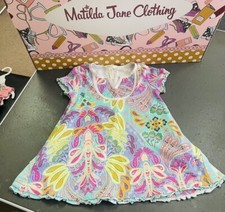 Matilda Jane Treasure Trove Swim Girls Swimsuit Cover Up Dress Floral Size 4