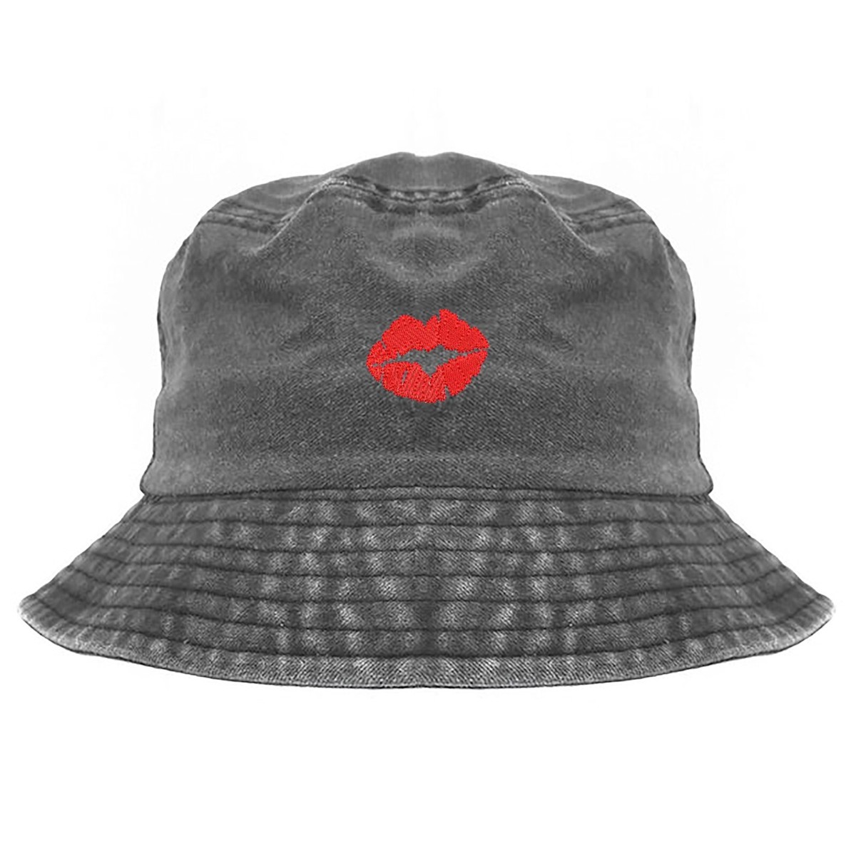 Maje Printed Cotton‎ Bob Bucket Hat Heart & Ki Womens Retro Heart Lipstick Lips il_fullxfull.6131512026_9un5.jpg main image 3