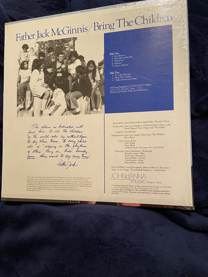 LP-FATHER JACK McGINNIS BRING THE CHILDREN NEW CATHOLIC CHRISTIAN WORSHIP PRAISE Foto 2 de 4