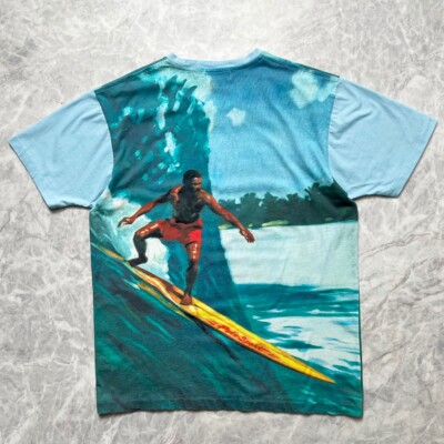 VTG 90s POLO SPORT RALPH LAUREN SURFING ALL OVER PRINT AOP T-SHIRT