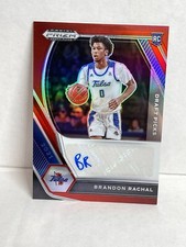 2021 Panini Prizm Draft Picks RED Prizm Auto /199  ROOKIE RC BRANDON RACHAL