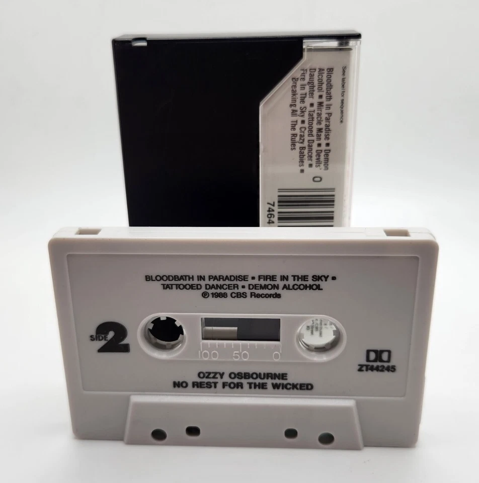Ozzy Osbourne- No Rest For The Wicked- Cassette Tape- 1988 Excellent Condition - Image 4 of 4