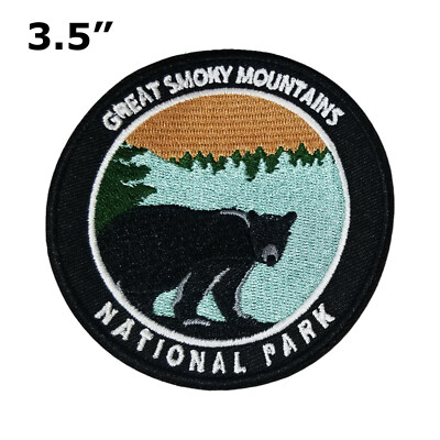 Great Smoky Mountains National Park Patch – Embroidered Iron-On Souvenir