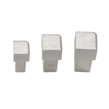 Terminale per binario piastrelle profilo quadrato 10 mm angolo acciaio inox V2A