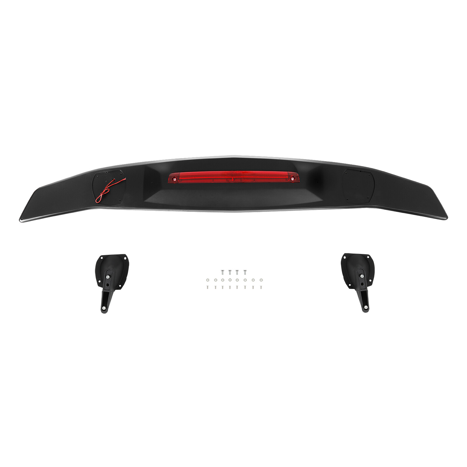 For Maserati GranTurismo 52" GT Rear Wing Spoiler Matte Black with Brake Light