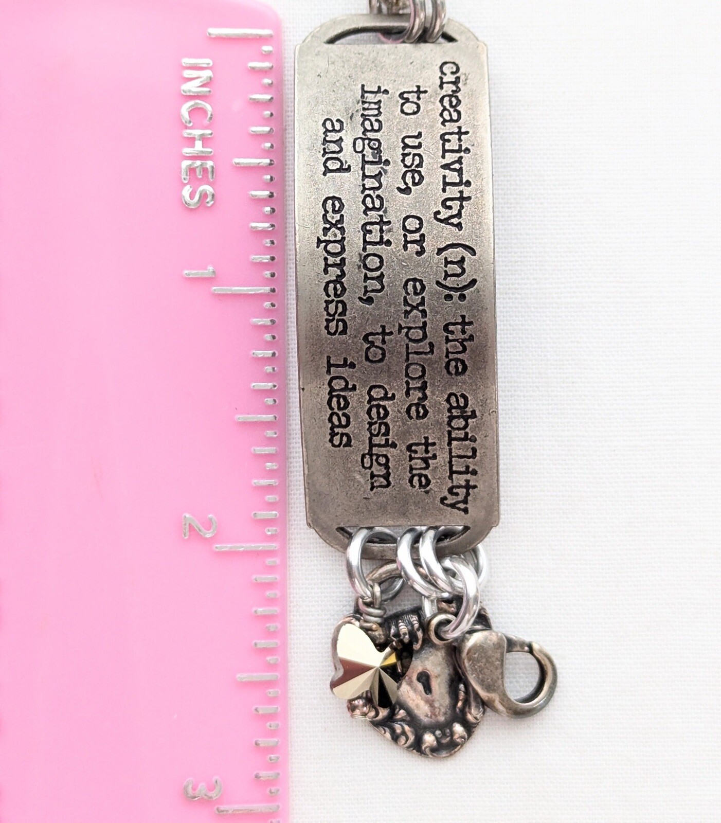 Creativity Bangle Bracelet Inspirational Word Art… - image 6