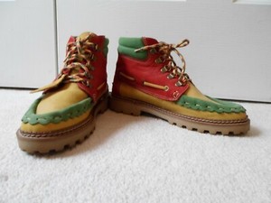 colorful work boots