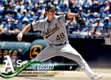 2018 Topps Update Series Daniel Gossett RC Oakland Athletics #US283