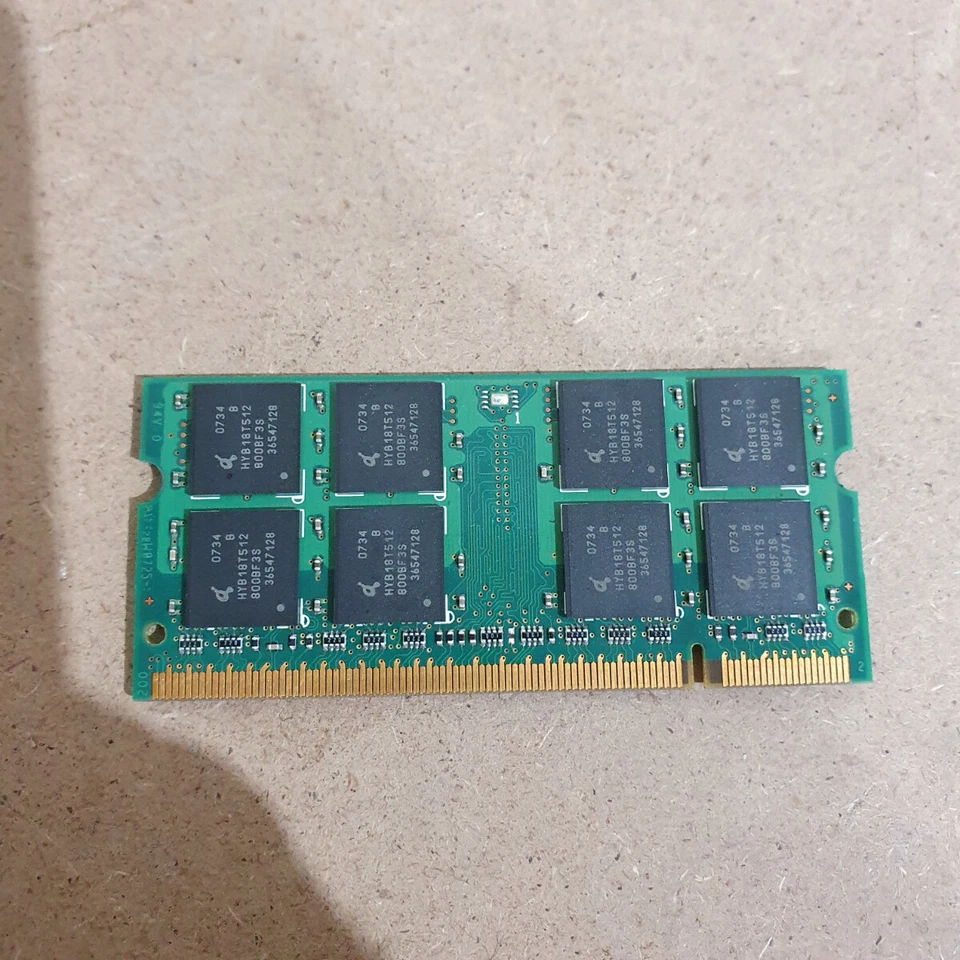 Qimonda HYS64T128021HDL-3S-B 1GB 2Rx8 667Mhz PC2-5300C Laptop DDR2 SDRAM Memory - Image 4 of 4