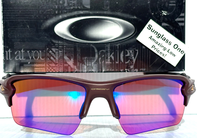 NEW Oakley FLAK 2.0 XL Matte Grenache PRIZM Golf Lens Sunglass