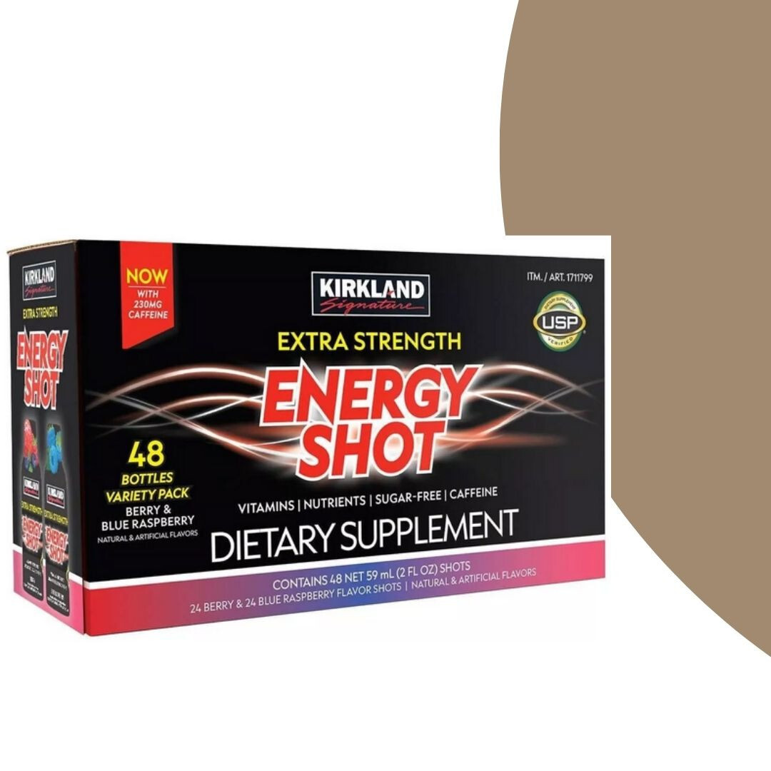 Kirkland Signature Extra Strength Energy Shot, 48 Bottles, 2
