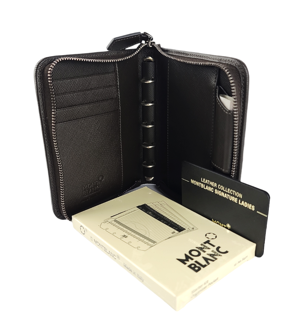 新品未使用MontblancMeisterstück ケース箱付き 正規品 MONTBLANC SIGNATURE LADIES POCKET ORGANIZER WITH ZIP FABRIC